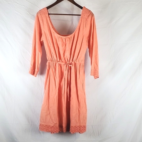 Gramicci Floret Embroidered Dress In Lobster‎ Bisque - Picture 1 of 8